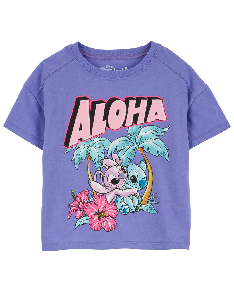 Kid Stitch Aloha Boxy Fit Graphic Tee, image 1 of 2 slides