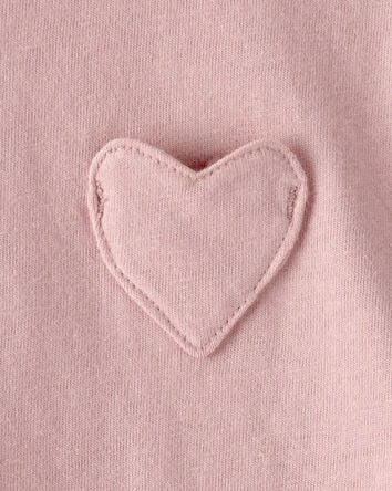 Baby Girl Heart Pocket Top - Pink, 