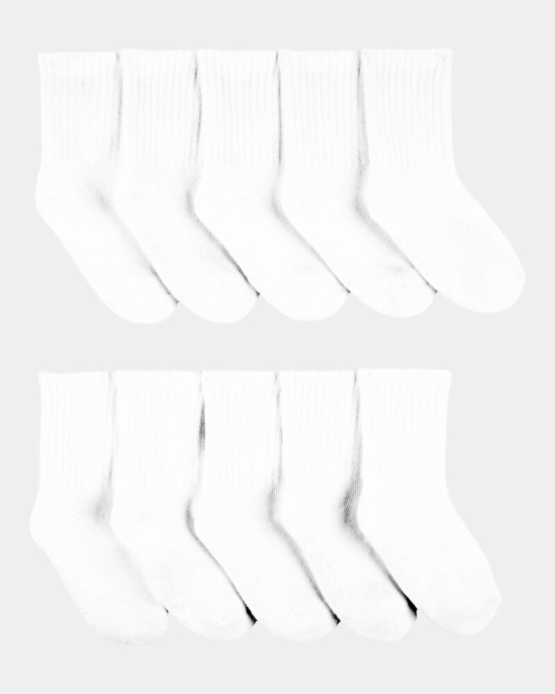 Toddler 10-Pack Crew Socks, image 1 of 2 slides