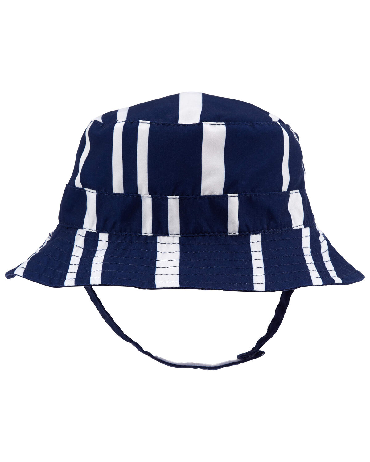 Navy/White Baby Striped Swim Bucket Hat