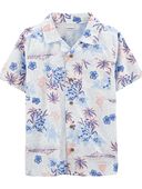 Multi Kid Tropical Button-Front Shirt | carters.com