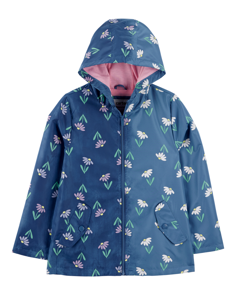 Color Changing Rain Jacket - Navy, image 2 of 6 slides