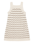 Baby Striped Crotchet Knit Tank Dress, image 2 of 4 slides
