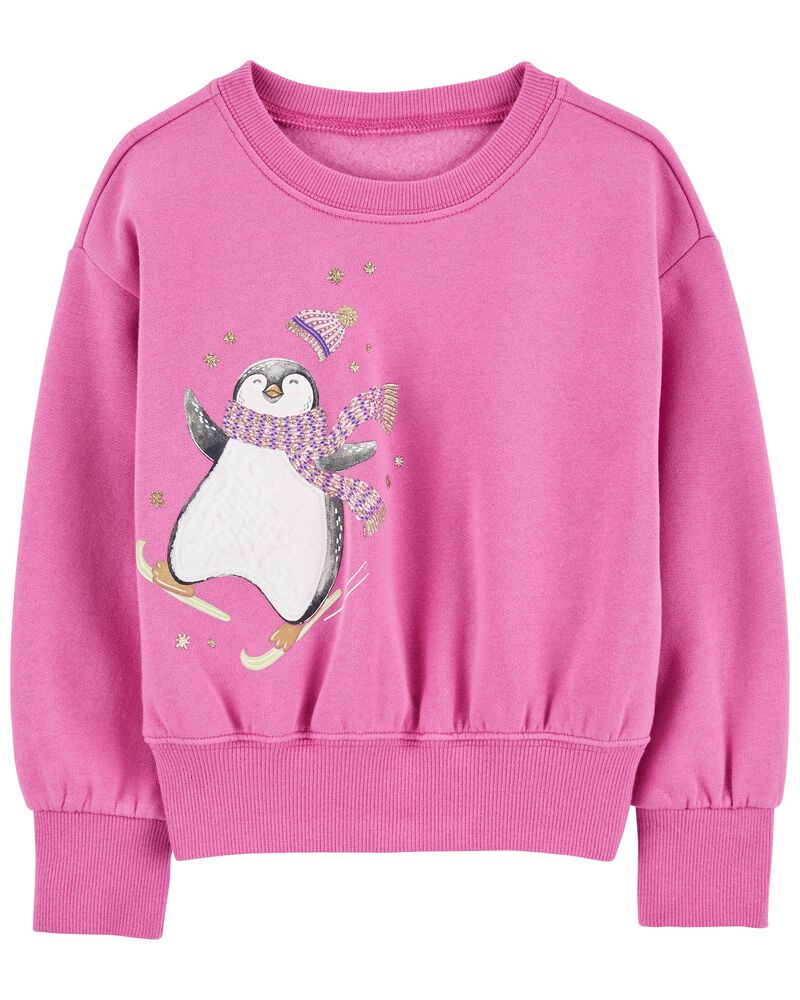 Baby Penguin Fleece Sweatshirt, image 1 of 3 slides