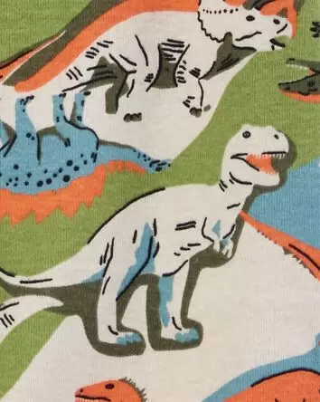 Baby 1-Piece Dinosaur 100% Snug Fit Cotton Footless Pajamas, 