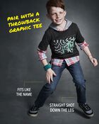 Kid Medium Blue Wash Straight-Leg Jeans, image 4 of 7 slides