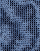 Baby Hooded Waffle Knit Cardigan - Navy Blue, image 2 of 3 slides