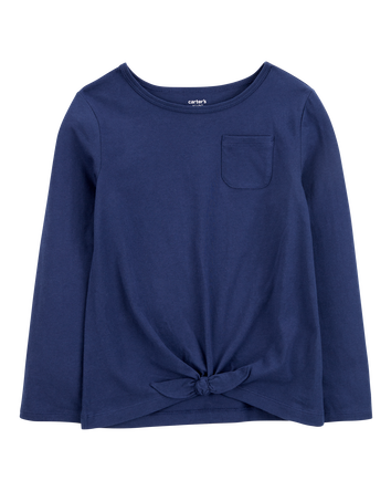 Kid Tie-Front Jersey Tee, 
