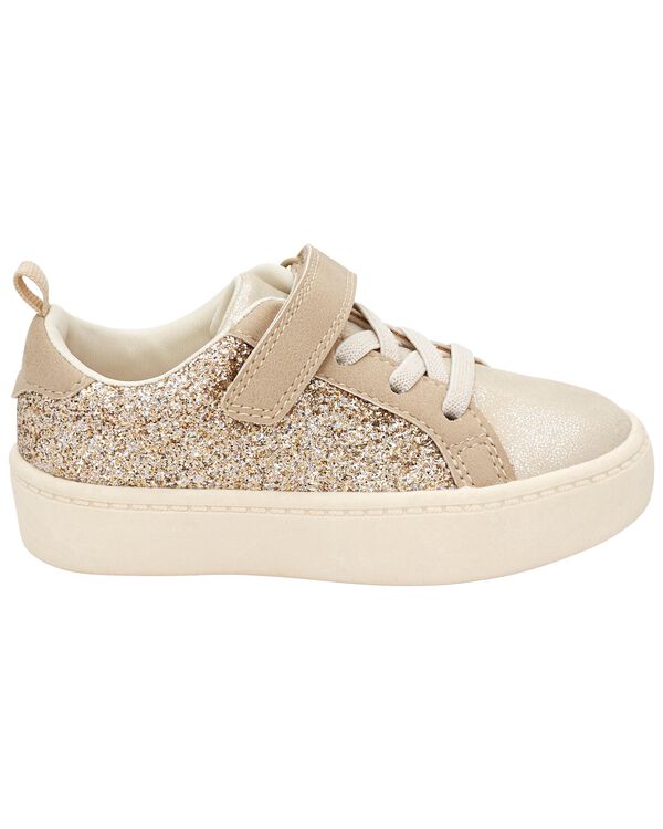 Gold Toddler Glitter Sneakers | carters.com