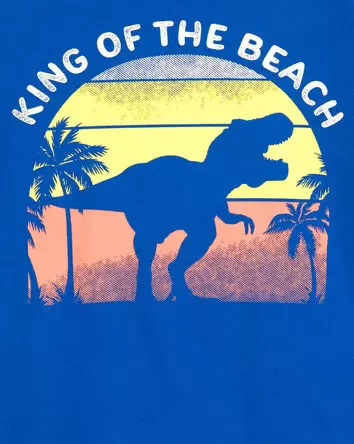 Toddler Dinosaur King Of The Beach Graphic Tee, 