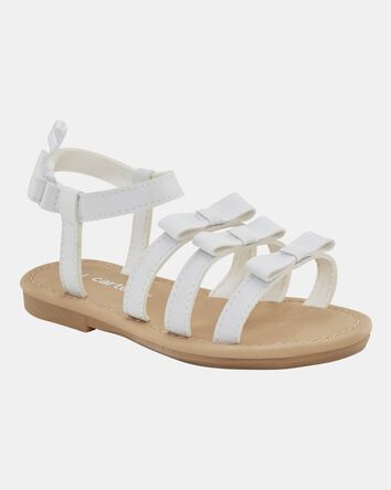 Toddler Strappy Sandals - White, 