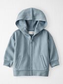 Cloudy Day - Baby Organic Cotton Ribbed Hooded Jacket