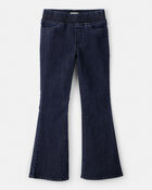Girls Mid-Rise Denim Pull-On Flare Jeans - Blue, image 1 of 4 slides