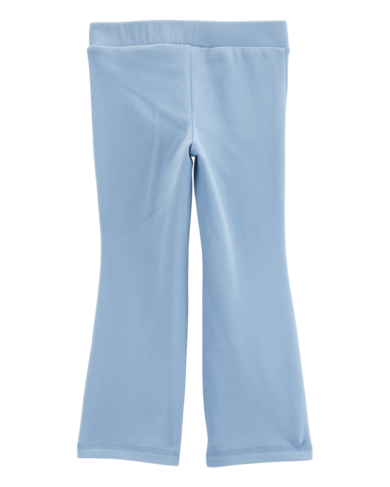 Baby Flared-Leg Fleece Pants - Blue, image 1 of 4 slides