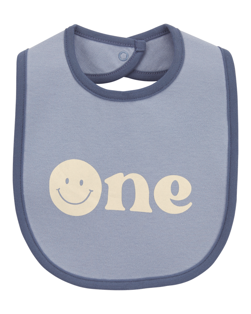 Baby 1st Birthday Teething Bib, image 1 of 3 slides