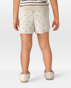 Toddler Polka Dot Linen Look-Alike Skort - Tan, image 3 of 7 slides