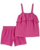Kid 2-Piece Crinkle Jersey Outfit Set, image 1 of 2 slides