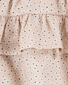 Baby Floral Pull-On Ruffle Skort - Tan, image 4 of 5 slides