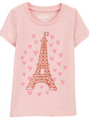 Pink - Toddler Love Paris Graphic Tee