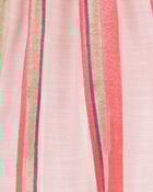 Kid Striped Linen Look-Alike Flowy Pull-On Shorts, image 3 of 4 slides