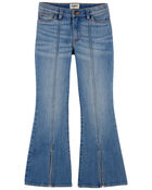Kid High-Rise Split Hem Iconic Denim Jeans, image 1 of 4 slides