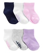 Toddler 6-Pack Crew Socks, image 1 of 3 slides
