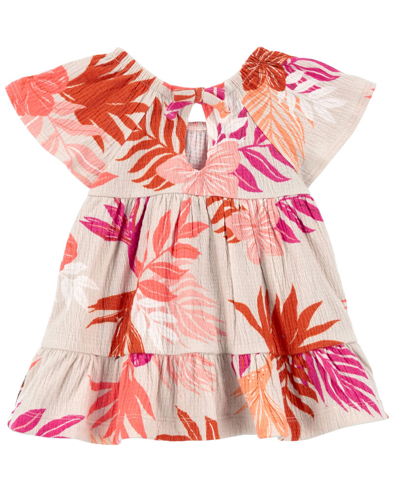 Baby Floral Crinkle Jersey Dress, image 2 of 5 slides