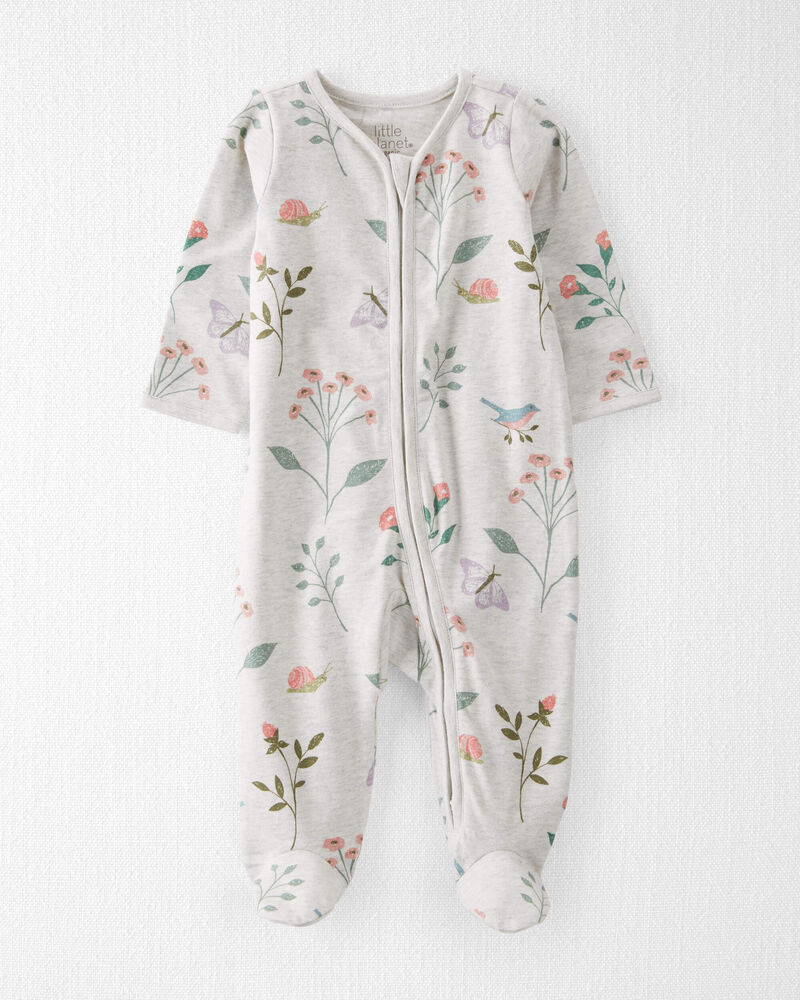 Baby Organic Cotton Sleep & Play Pajamas, image 1 of 4 slides