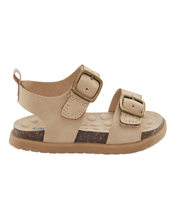 Baby Every Step® First Walker Faux Cork Sandals - Beige, 