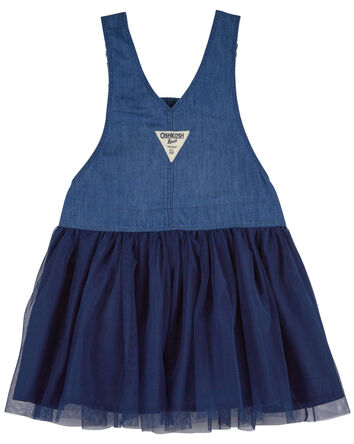 Baby Tulle and Denim Jumper Dress , 