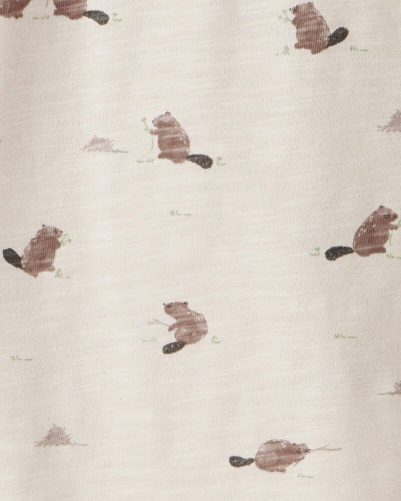 Toddler Boy 2-Pack Organic Cotton Tees in Beavers' Creek Print, image 4 of 6 slides