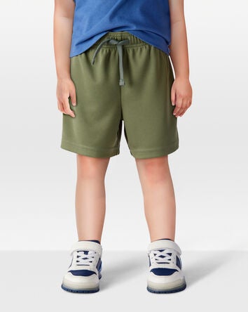 Toddler Active Mesh Shorts - Green, 