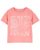 Kid 2-Piece Let the Sun in Boxy-Fit Tee & Ribbed Bike Shorts Set
, image 2 of 4 slides