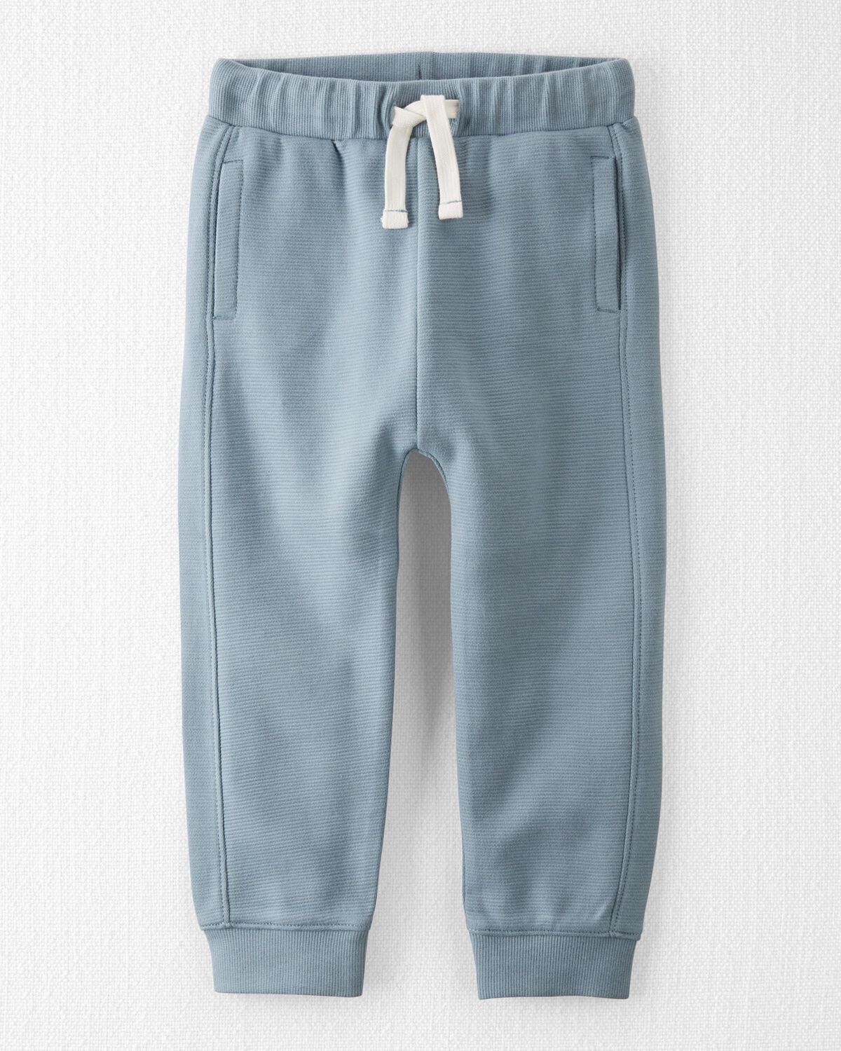 Cloudy Day Toddler Organic Cotton Ribbed Pull-On Pants | carters.com