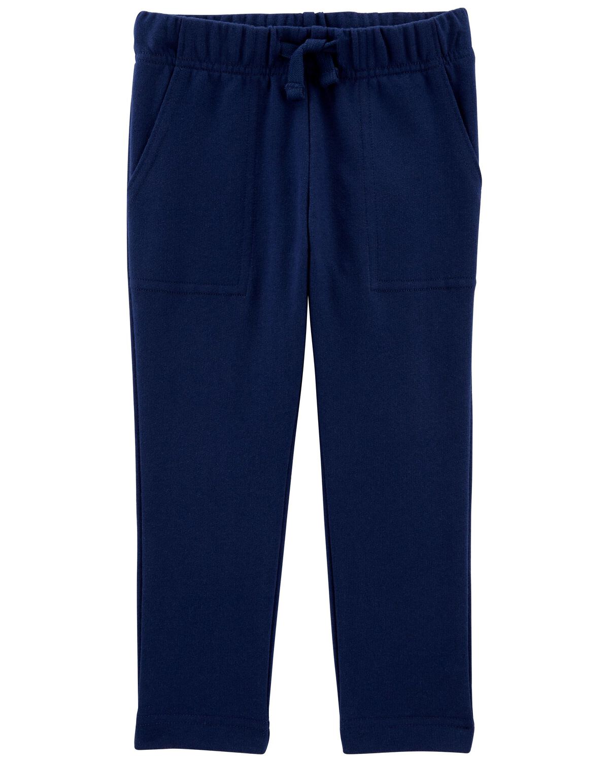 Blue Toddler French Terry Drawstring Pants