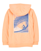 Kid Wave Knit Hoodie - Orange, image 2 of 5 slides