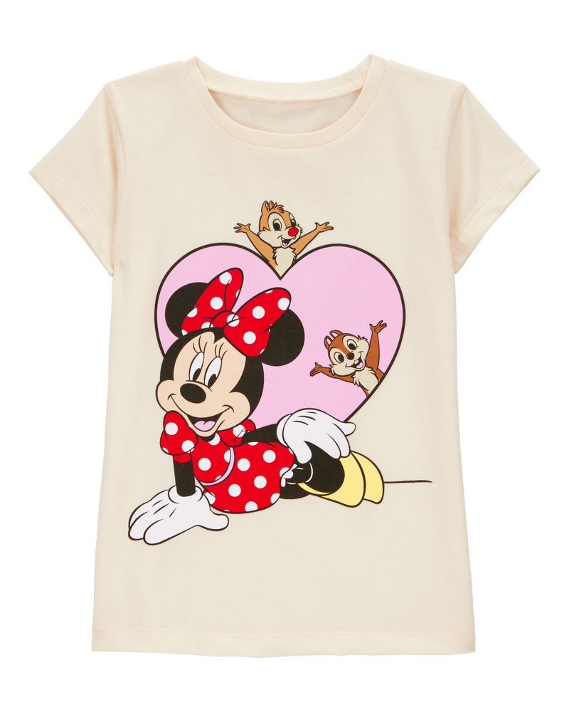 Toddler Disney© Minnie Mouse Short-Sleeve Graphic Tee - Ivory, image 1 of 2 slides