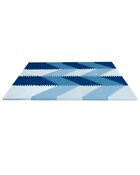 Playspot Geo Foam Floor Tiles - Blue Ombre, image 1 of 2 slides