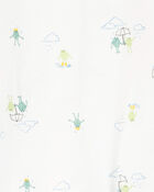 Baby 2-Pack Frog 2-Way Zip Cotton Sleep & Play Pajamas, image 3 of 4 slides