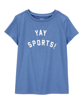 Kid Yay Sports Short-Sleeve Graphic Tee - Blue, 