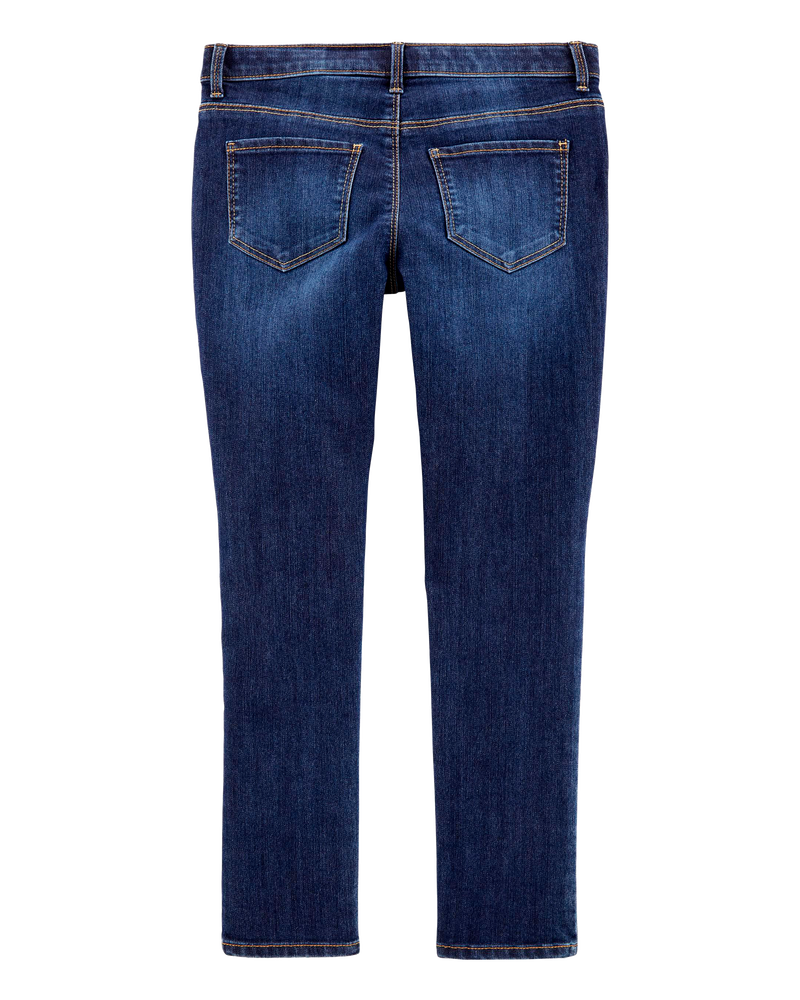 Kid Dark Wash Plus-Fit Skinny-Leg Jeans, image 2 of 5 slides