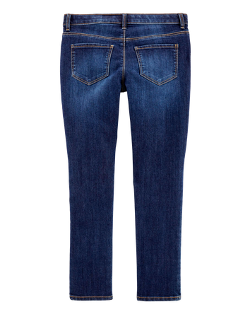 Kid Dark Wash Plus-Fit Skinny-Leg Jeans, 