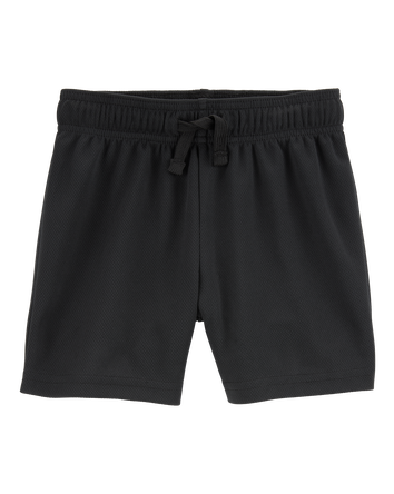 Toddler Active Mesh Shorts - Black, 