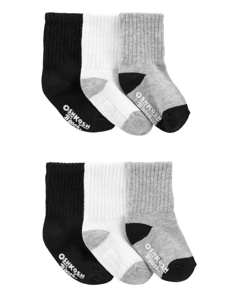 Baby 6-Pack Basic Crew Socks, image 1 of 1 slides