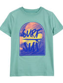 Green - Kid Surf and Sun Graphic Tee