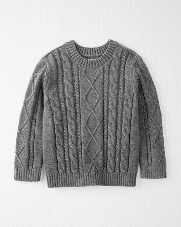 Toddler Organic Cotton Cable Knit Sweater
, 