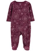 Baby 1-Piece Floral Sleep & Play Pajamas, image 1 of 4 slides