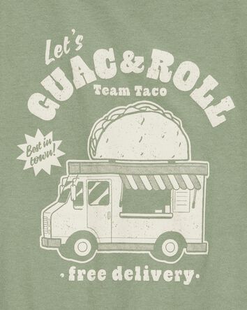 Kid Guac & Roll Short-Sleeve Graphic Tee - Green, 