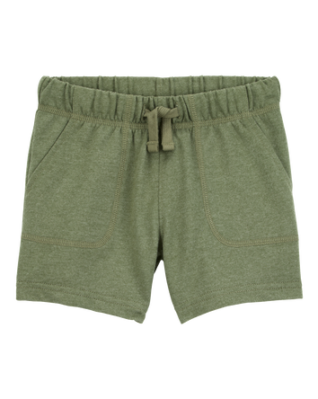 Toddler Boy Pull-On French Terry Shorts - Green, 