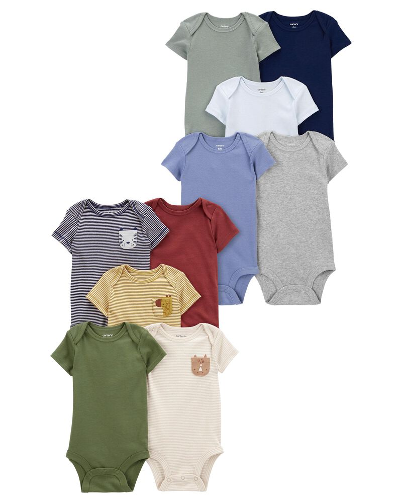 Baby 10-Pack Short-Sleeve Bodysuits, image 1 of 13 slides